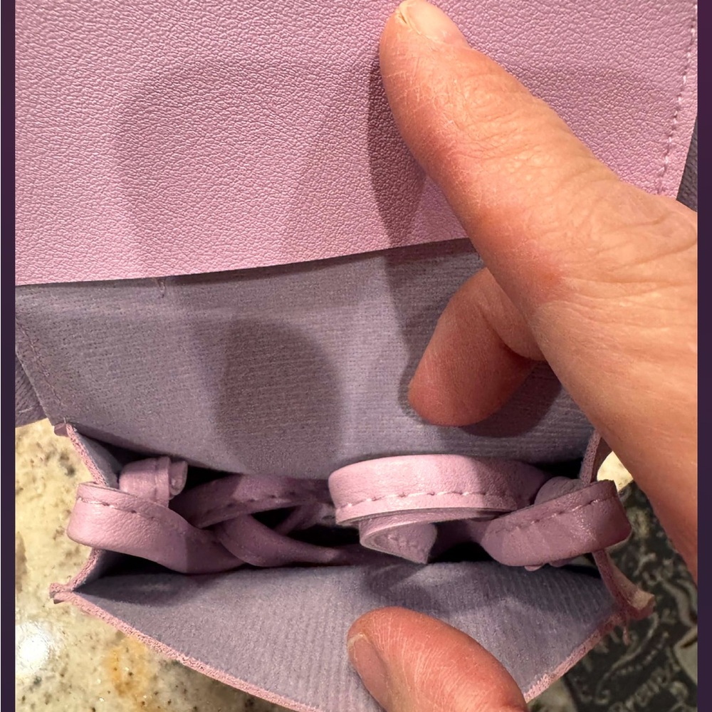 To my princess toddler purse Light Blue Dress with Purple Bow Bag - Picture 4 of 6